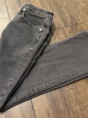 Madewell Black Wash Straight Leg Jeans High Rise Classic Denim Women’s Size 26